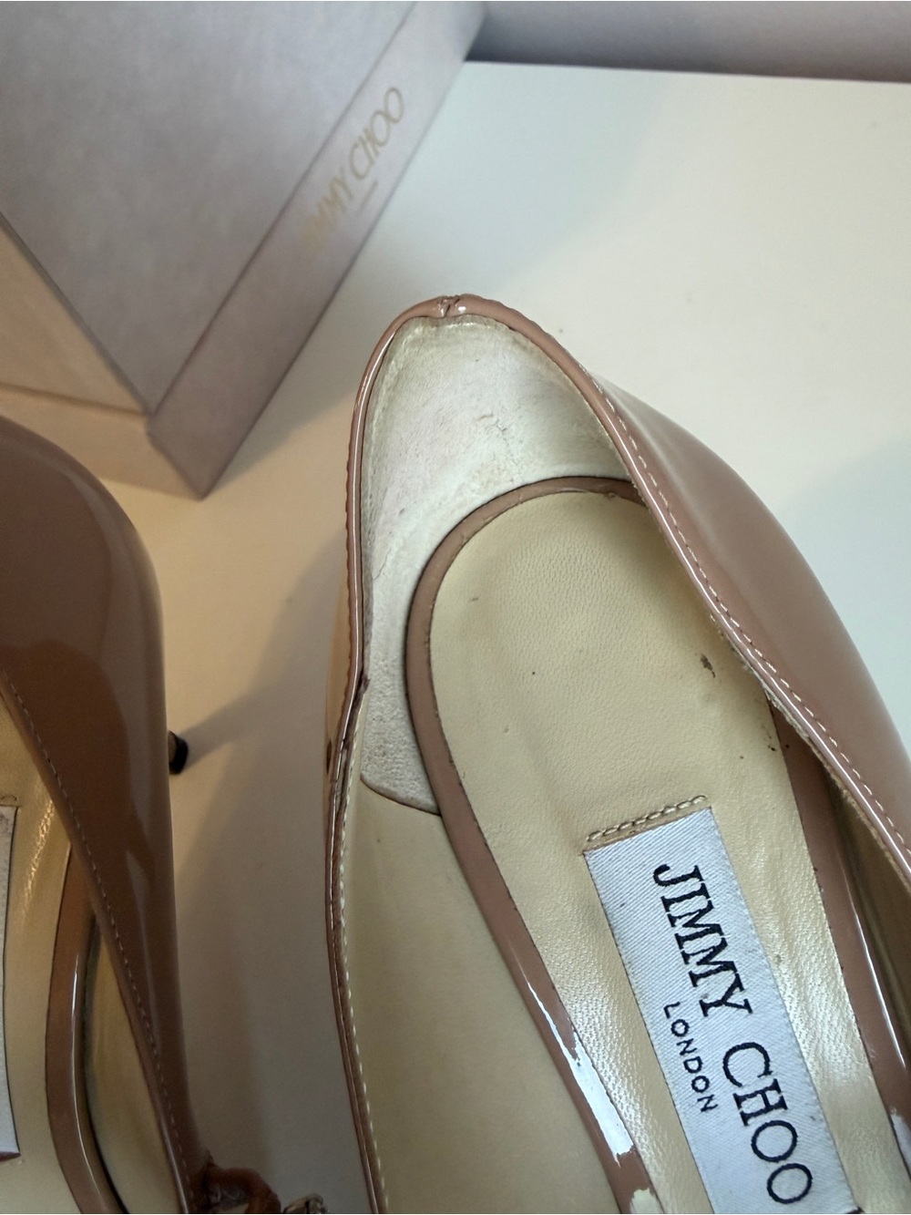 Jimmy Choo Bing Pump 65 in Ballet Pink patent leather - Picture 7 of 15